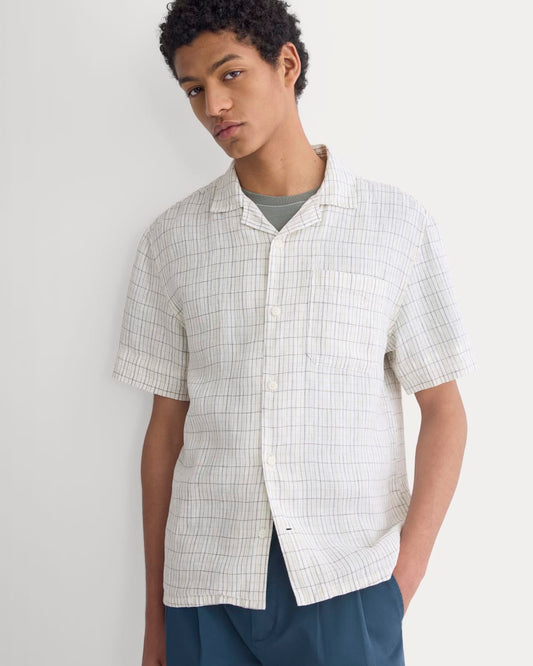 mens-linen-resort-shirt-bone-plaid | primary