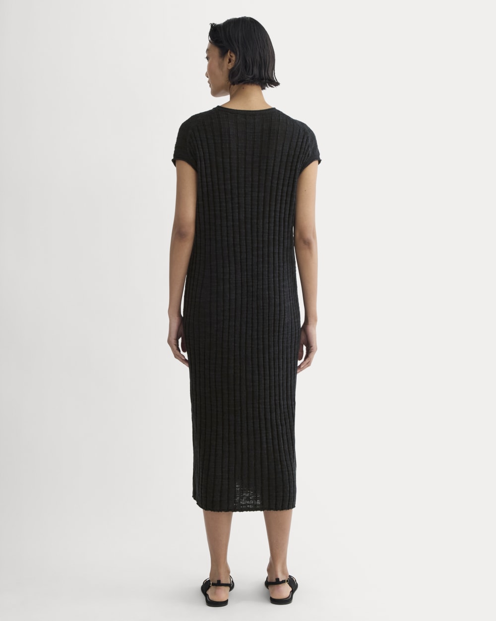 Everlane Column Dress, Cotton Linen, Black, Size Small Everlane Column Dress, Cotton Linen, Black, Size Small
