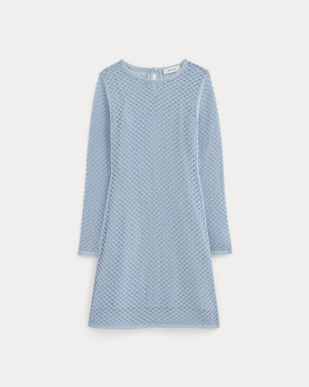 womens-lace-knit-mini-dress-sky-blue | alt