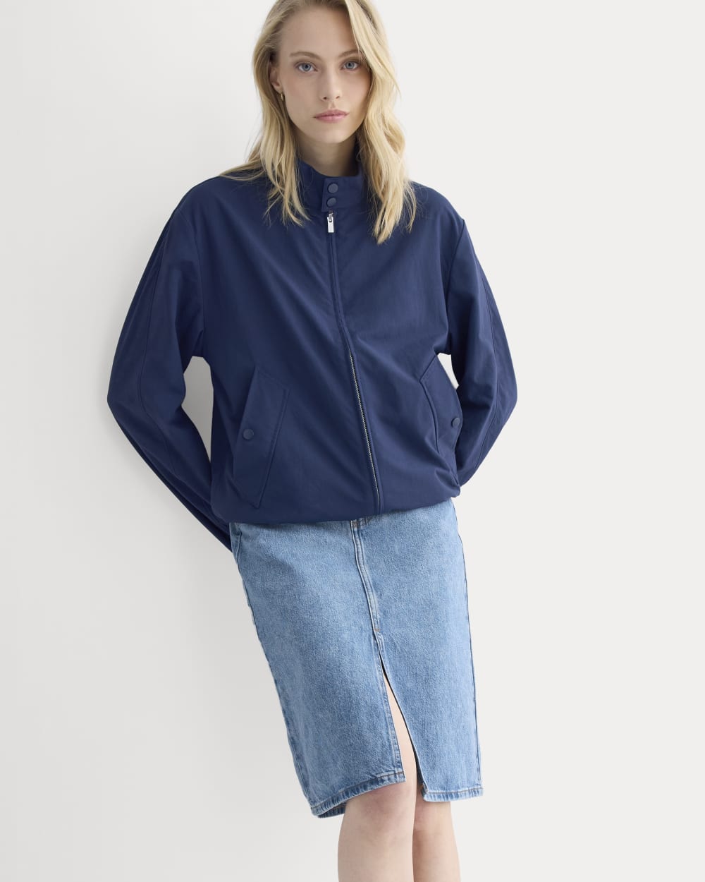 womens-mid-rise-denim-midi-skirt-vintage-mid-indigo | primary