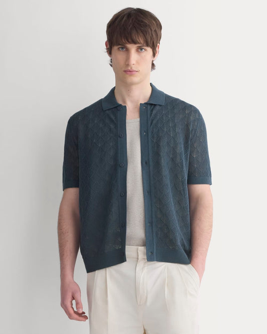mens-open-knit-resort-shirt-midnight-navy | primary