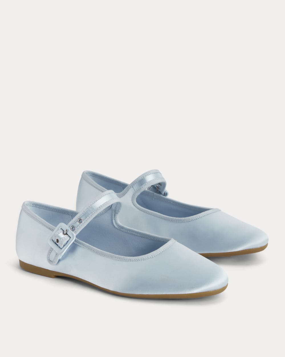 The Day Buckle Mary Jane | Robin Blue Satin Everlane The Day Buckle Mary Jane | Robin Blue Satin Everlane