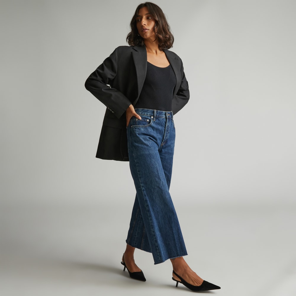 The Way-Wide Crop Jean | Iznik Ink – Everlane