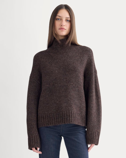 womens-cloud-oversized-turtleneck-heathered-burgundy | primary