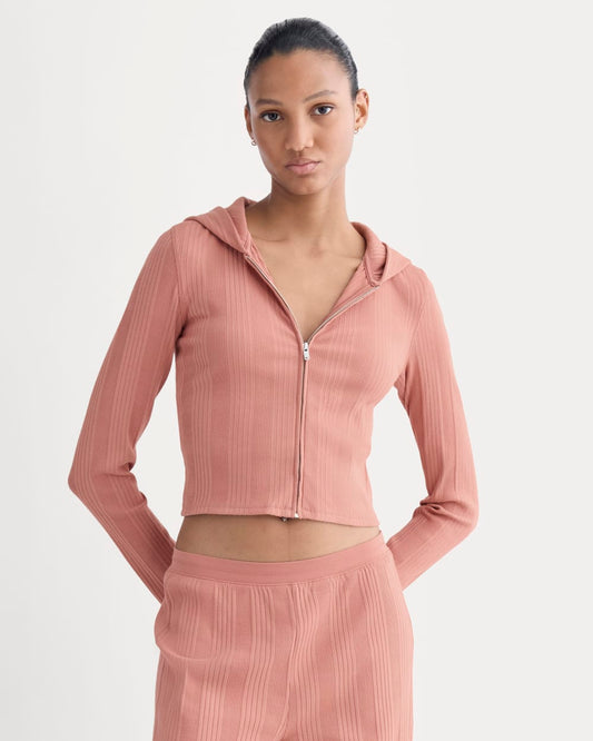 womens-lounge-rib-hoodie-ash-rose | primary