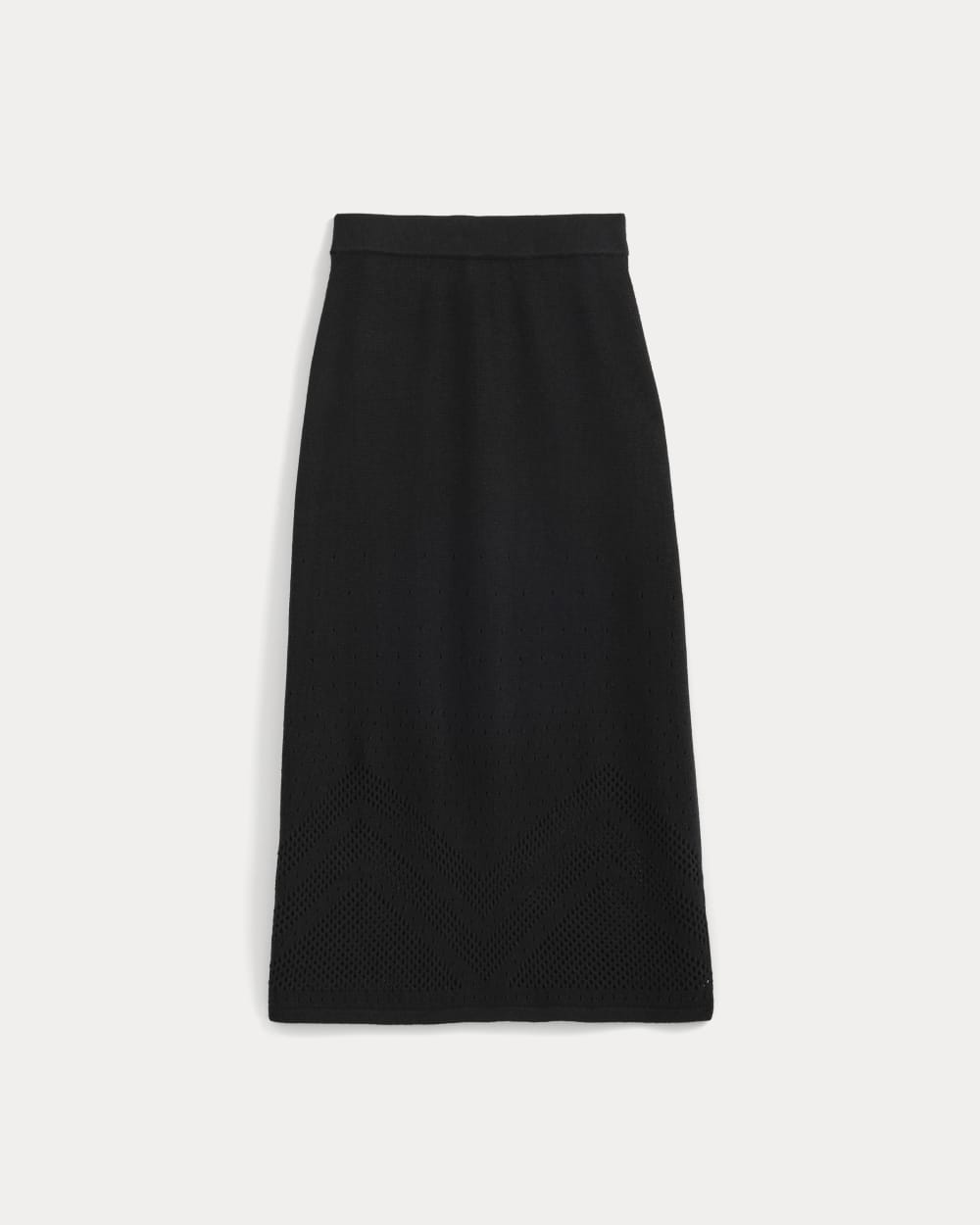 womens-lace-knit-maxi-skirt-black | alt