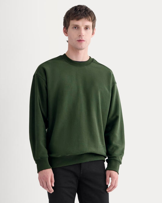 mens-twill-terry-jacquard-crew-dark-forest | primary