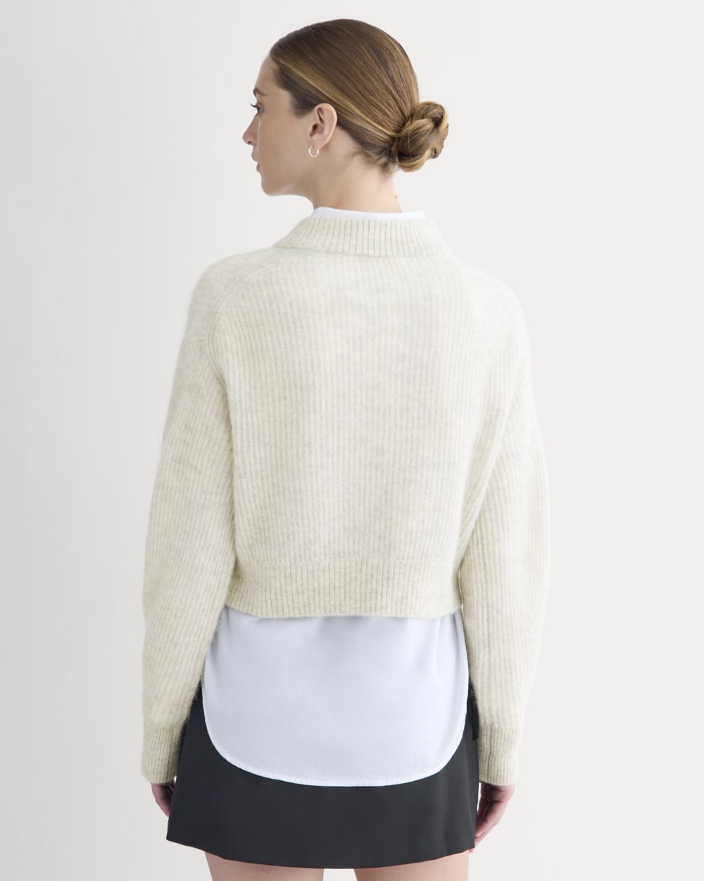 Cropped Cocoon Sweater in Alpaca | Almond – Everlane