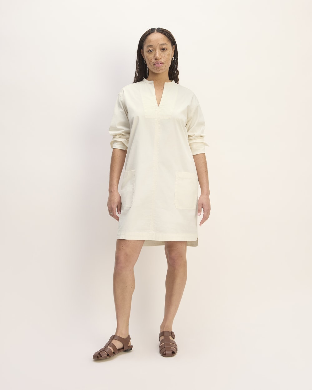 The Long-Sleeve Utility Mini Dress
