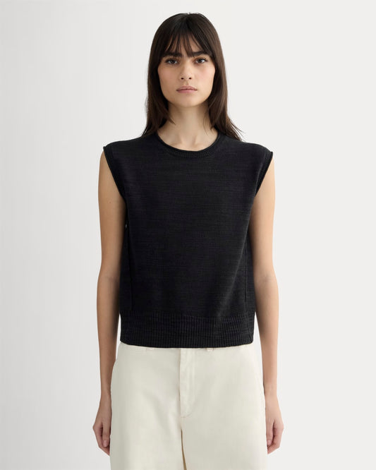 womens-muscle-sweater-cotton-linen-black | primary