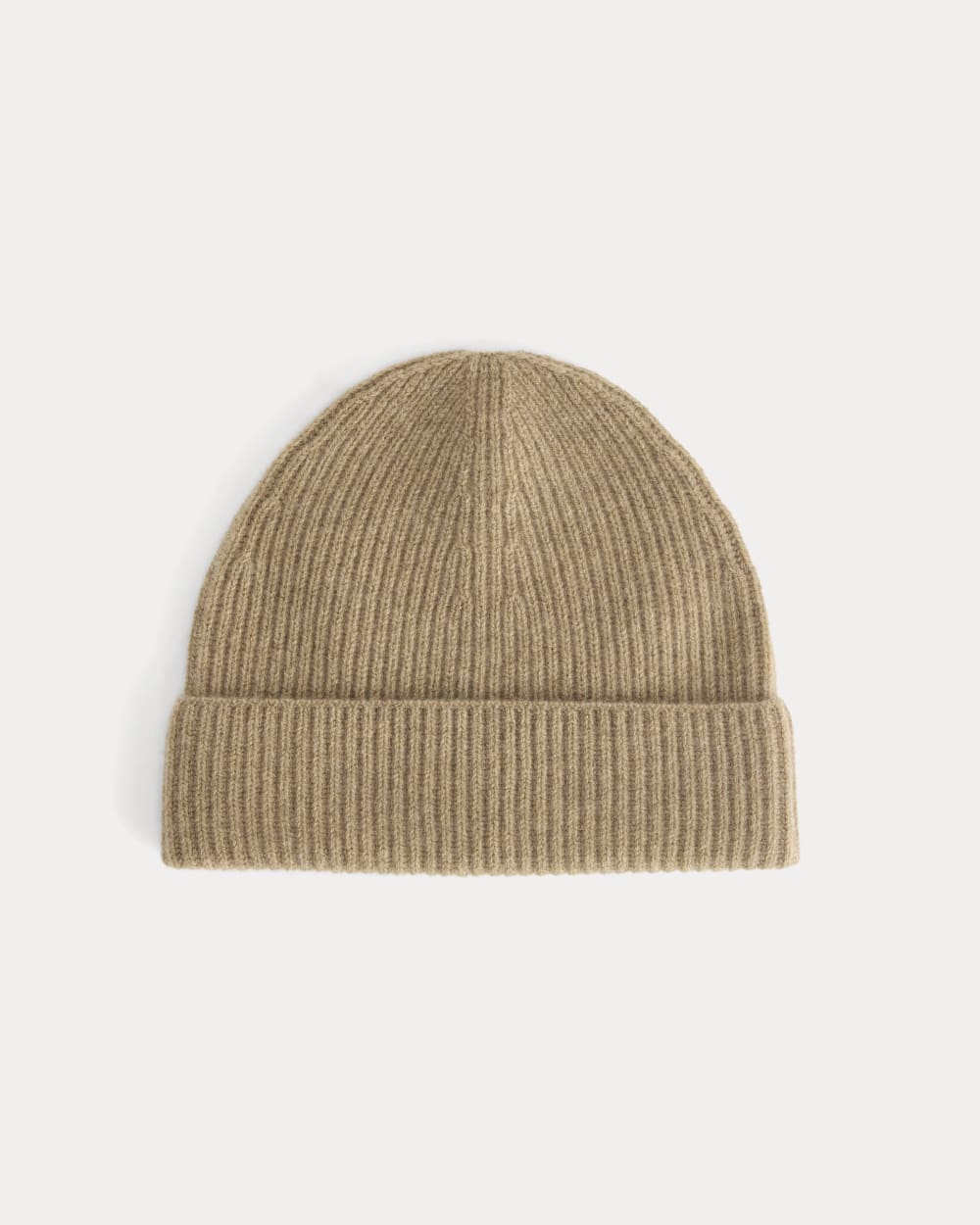 The Cashmere Ribbed Beanie