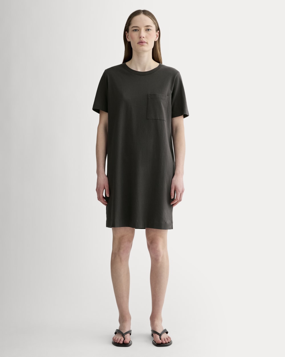 womens-organic-weekend-tee-dress-washed-black | primary