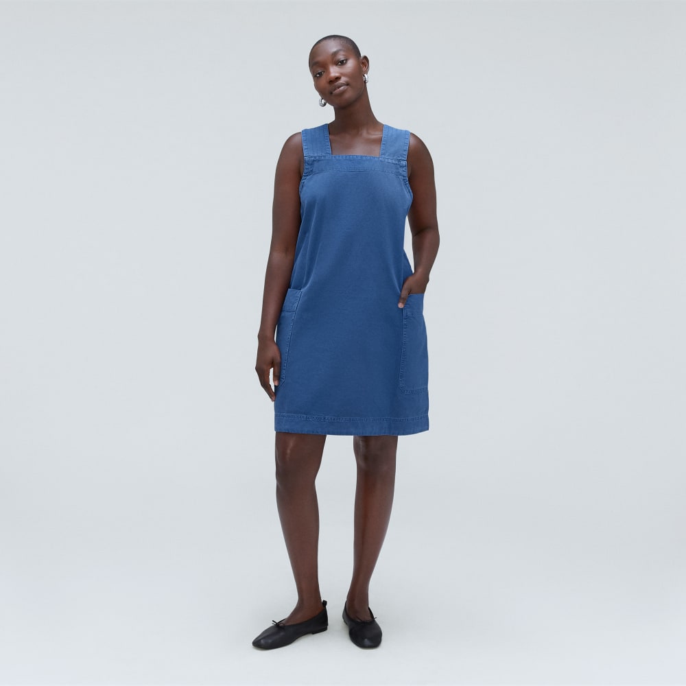 The Cross-Back Apron Mini Dress