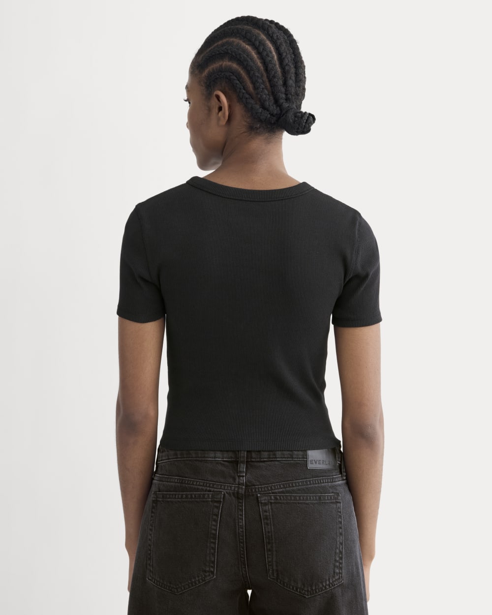 The '90s Rib Tee | Black – Everlane