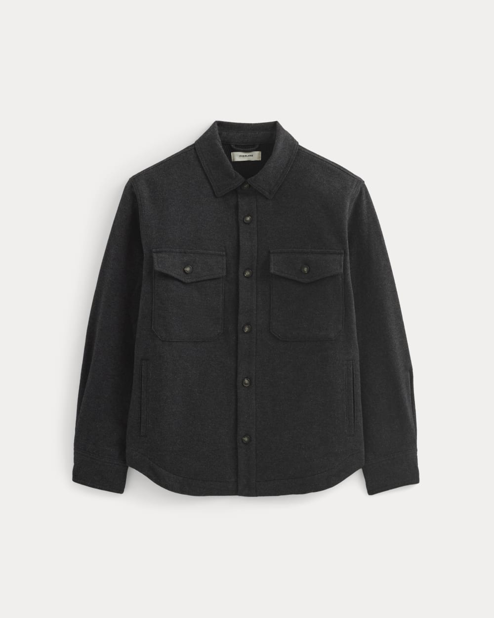 mens-heavyweight-twill-waffle-overshirt-heather-charcoal | alt
