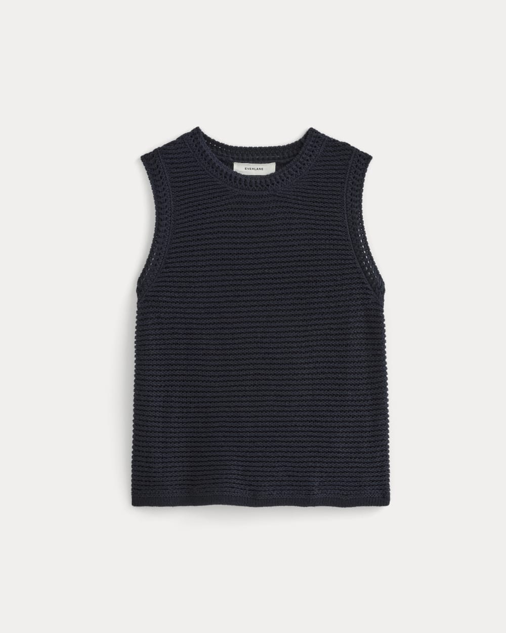 The Organic Cotton Open-Stitch Tank | Navy – Everlane
