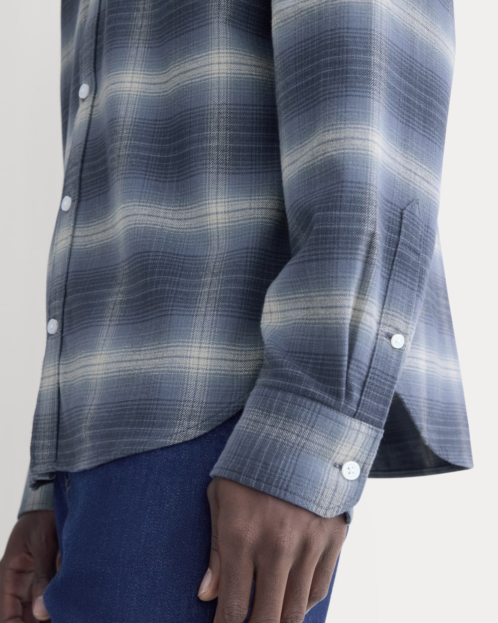 Brushed Flannel Shirt | Blue Ombre Plaid – Everlane