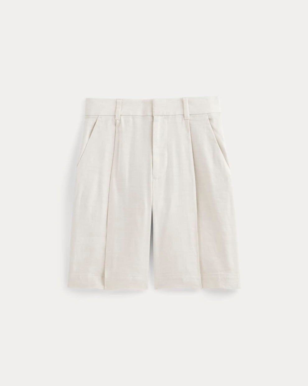 Linen Pleated Shorts