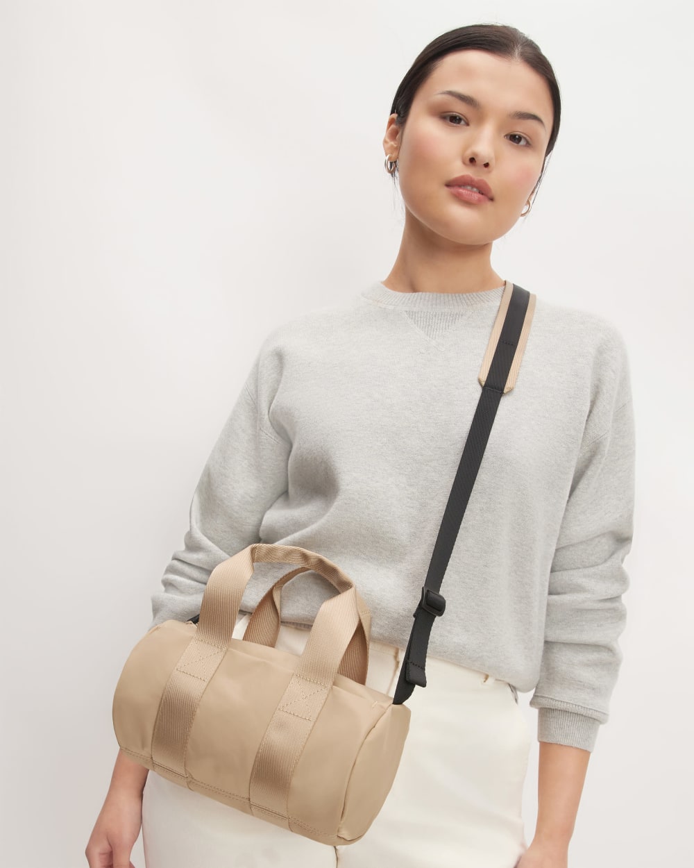 womens-recycled-nylon-crossbody-khaki | alt