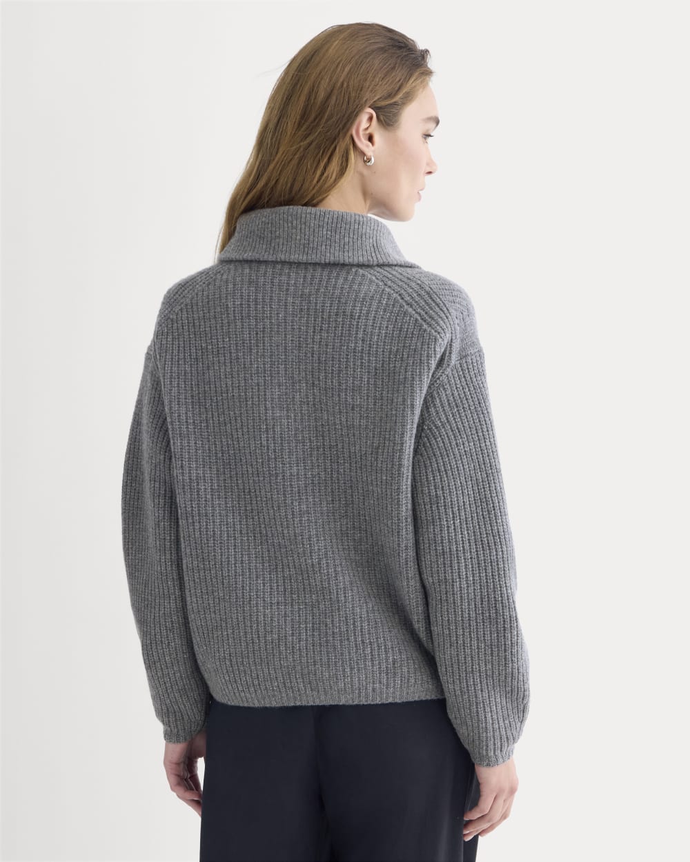 The Half-Zip Sweater in Luxe Merino | Heathered Mid-Grey – Everlane