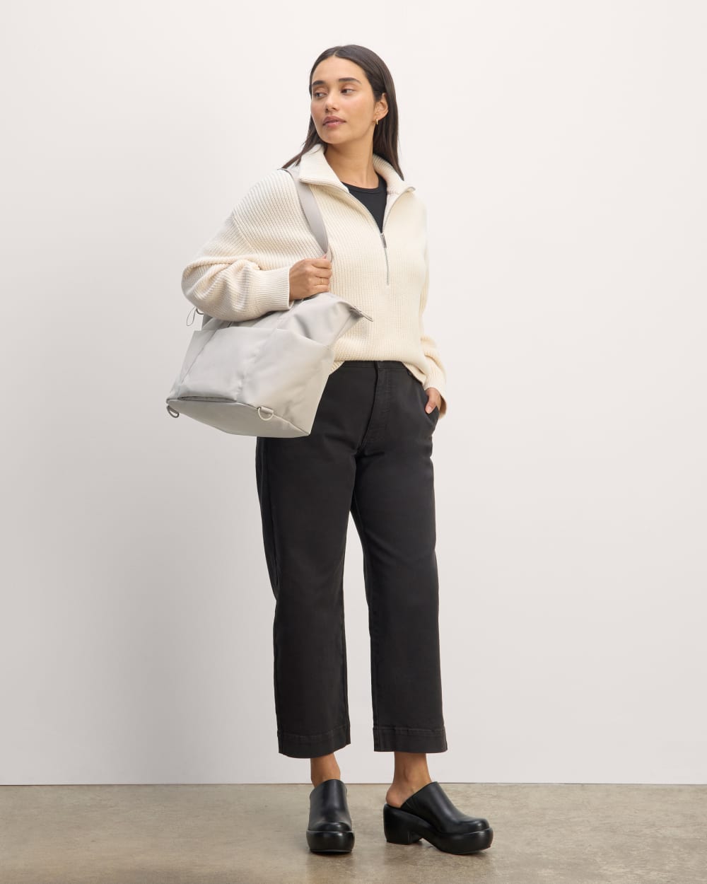 The ReNew Transit 3-Way Tote | Warm Quartz – Everlane