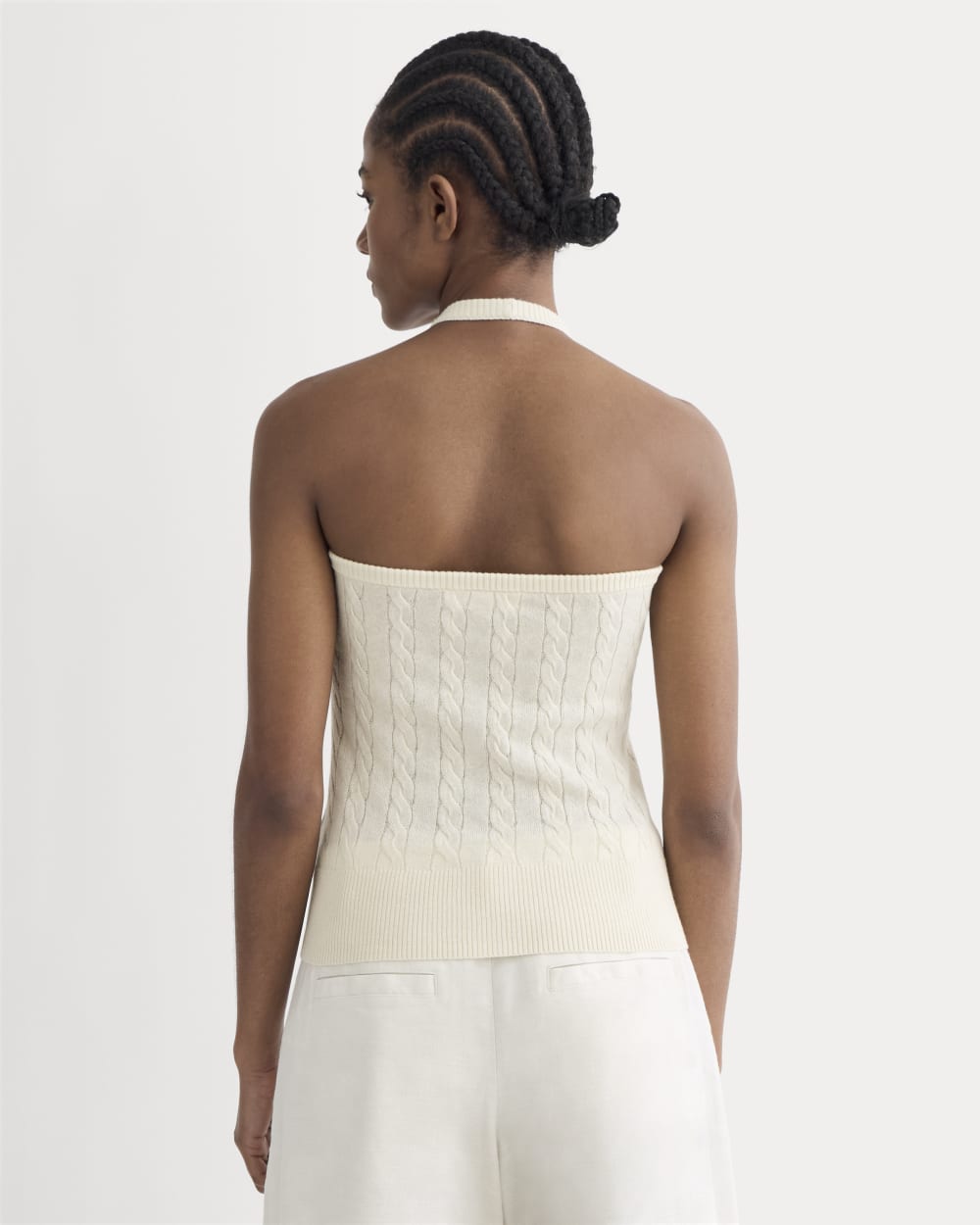 The Cable Halter in Cotton Cashmere | Birch – Everlane