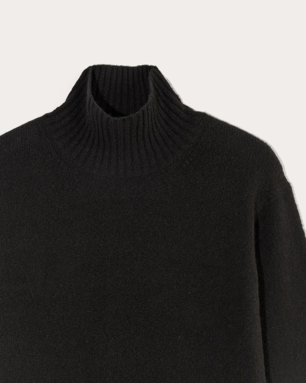 womens-luxe-cotton-sweater-dress-black