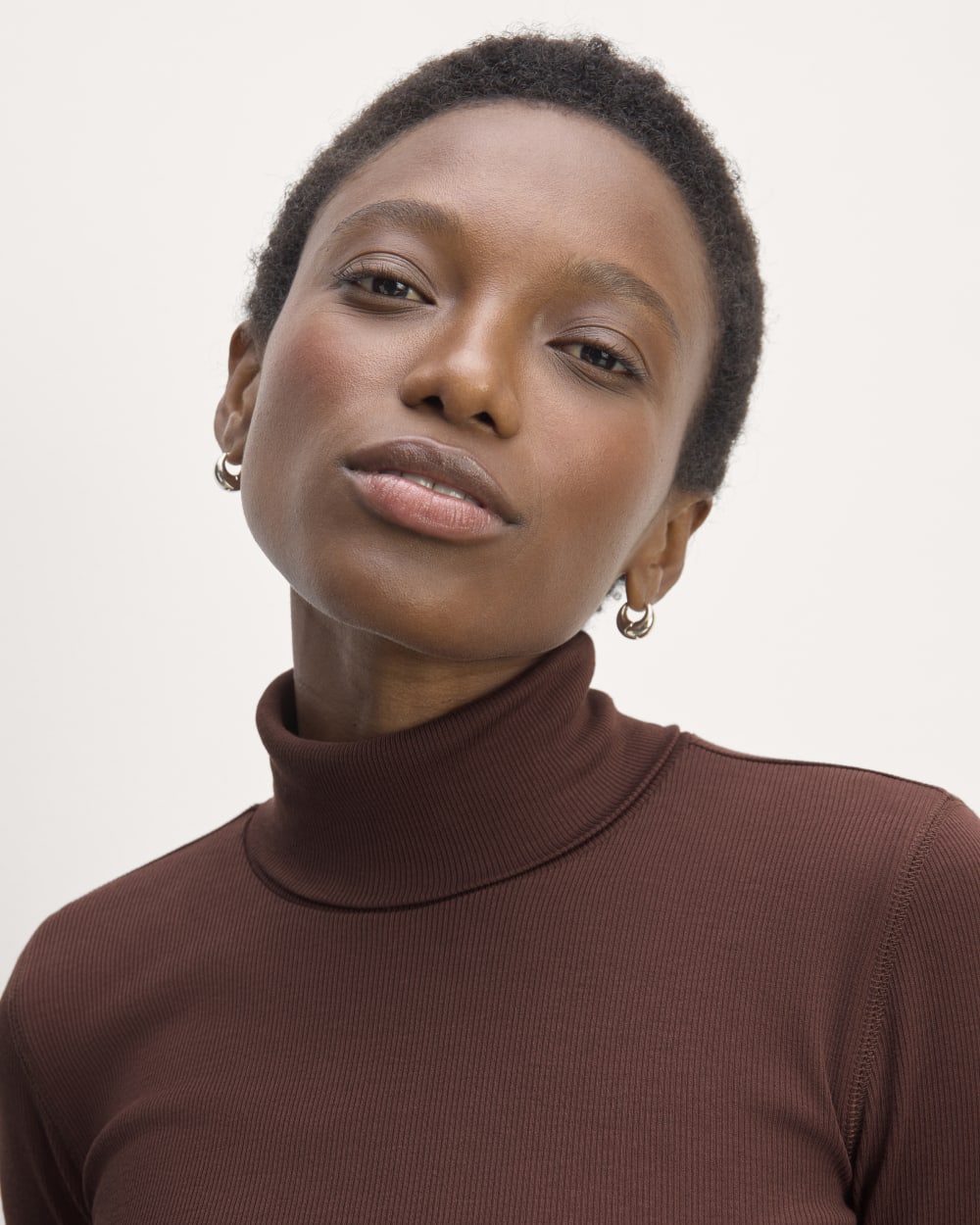 The Luxe Rib Turtleneck | Dark Mahogany – Everlane