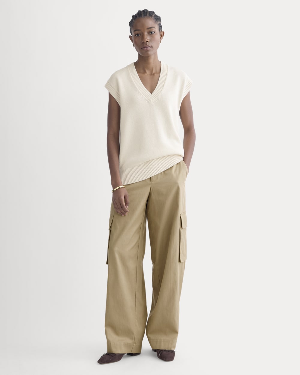 womens-wide-cargo-trouser-buttersmooth-ash-brown | primary