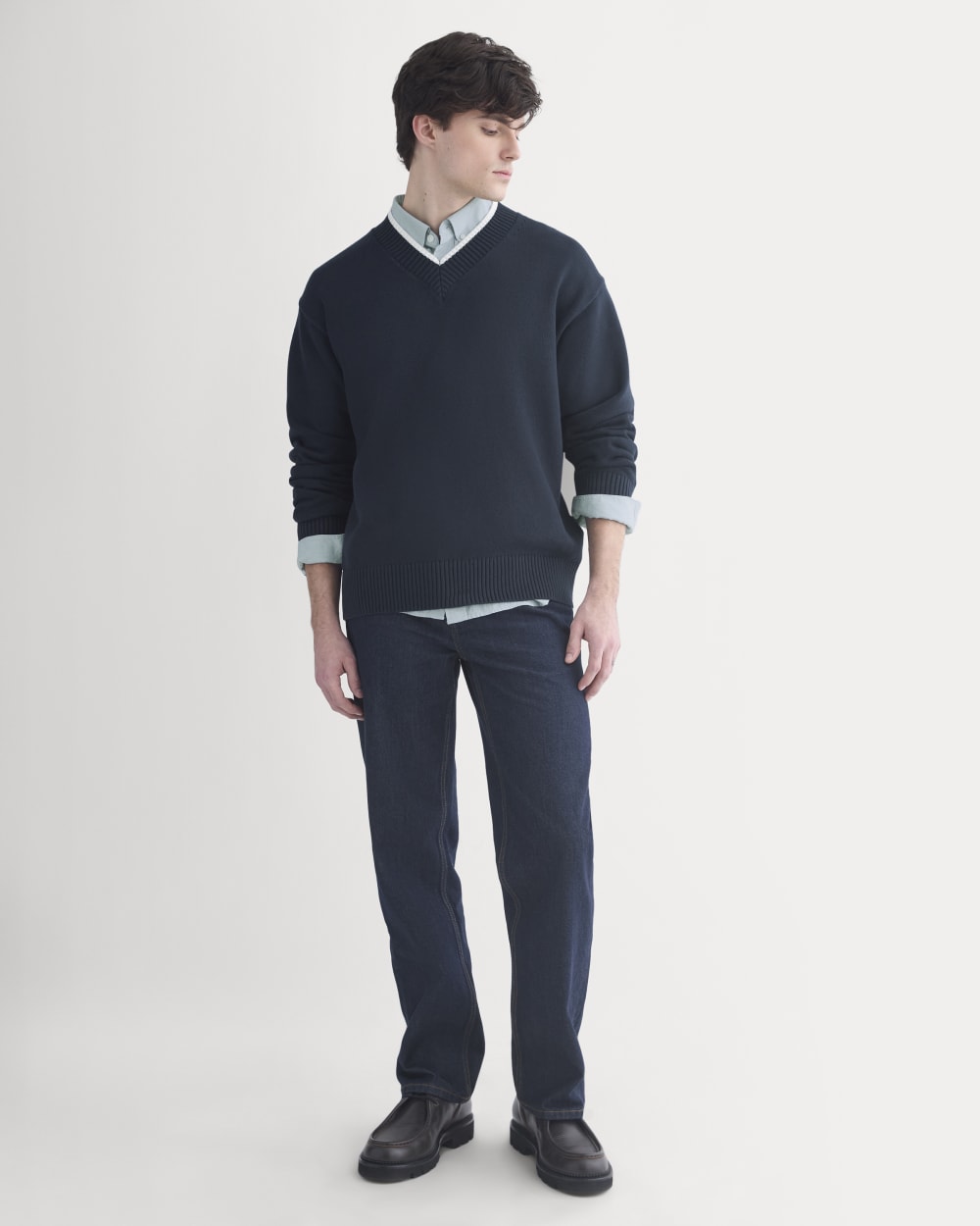 mens-relaxed-v-neck-sweater-cotton-deep-navy