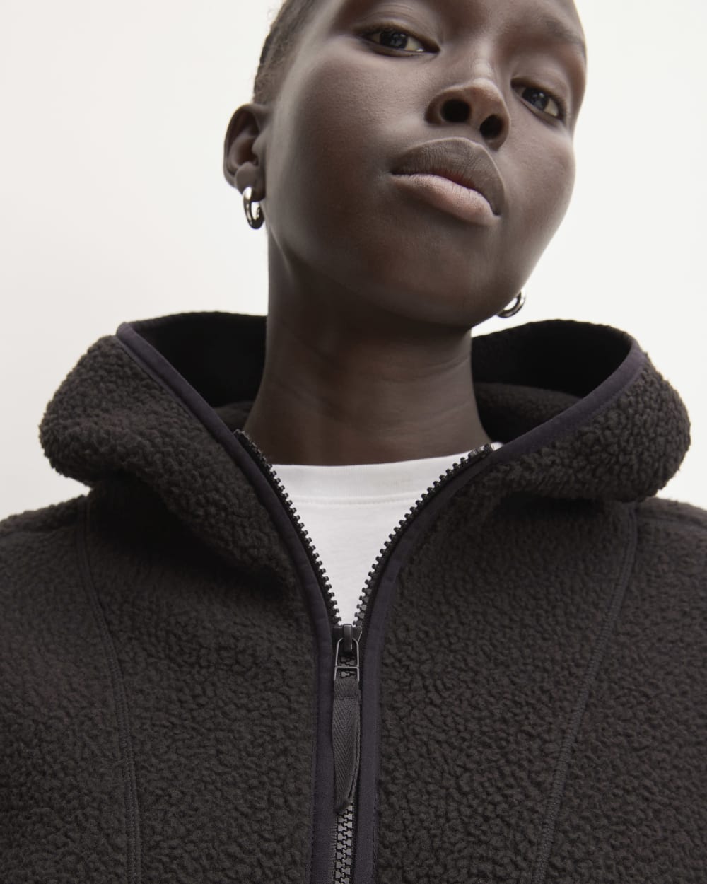 The ReNew Fleece Full-Zip Hoodie | Black – Everlane
