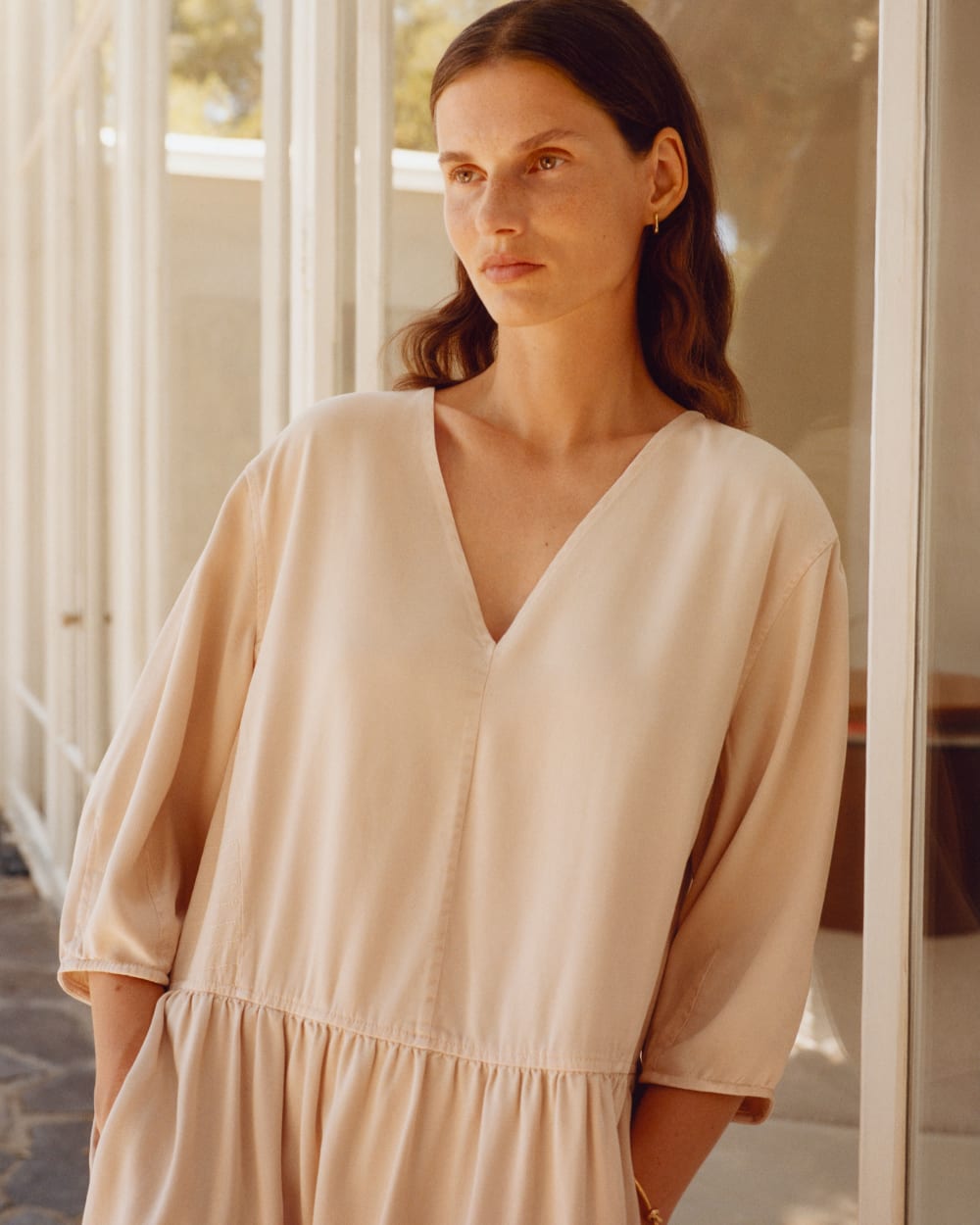 womens-tencel-puff-sleeve-dress-whisper-pink