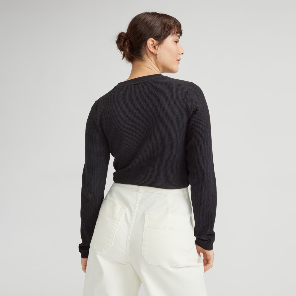 The Organic Cotton Waffle Tee | Black – Everlane