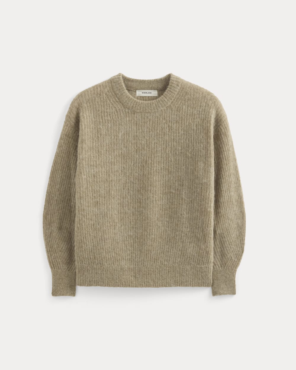 womens-alpaca-ribbed-cocoon-crew-heathered-camel | alt