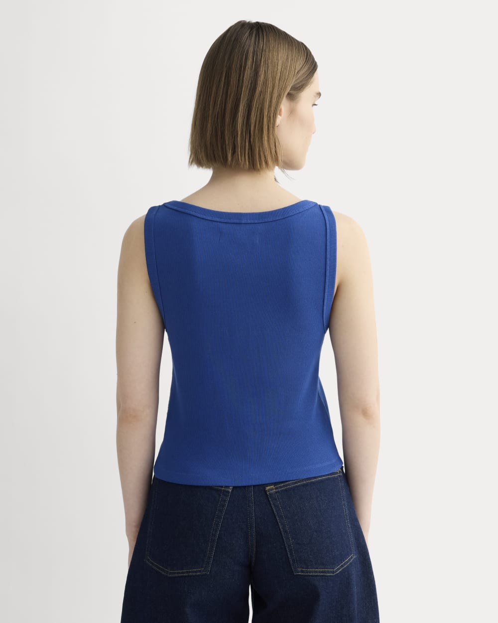 The Selfie Boatneck Tank | Bright Cobalt – Everlane
