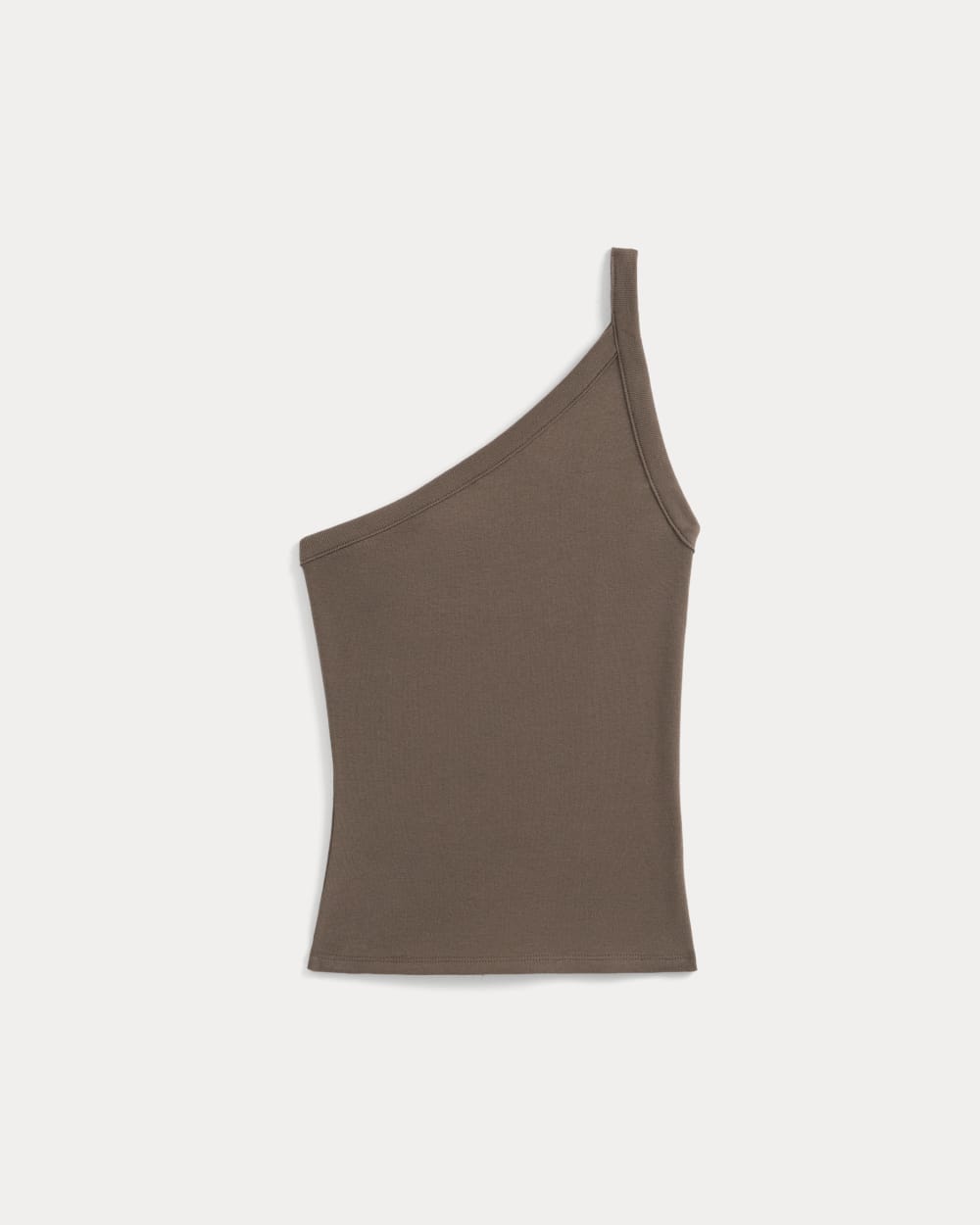 womens-retrosoft-cotton-oneshoulder-tank-deep-taupe | alt
