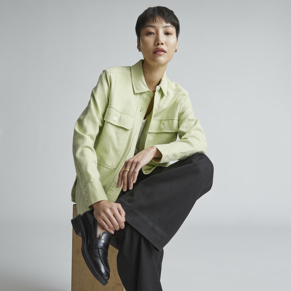 The Classic Cotton Flannel Shirt | Seafoam Green Everlane The Classic Cotton Flannel Shirt | Seafoam Green Everlane