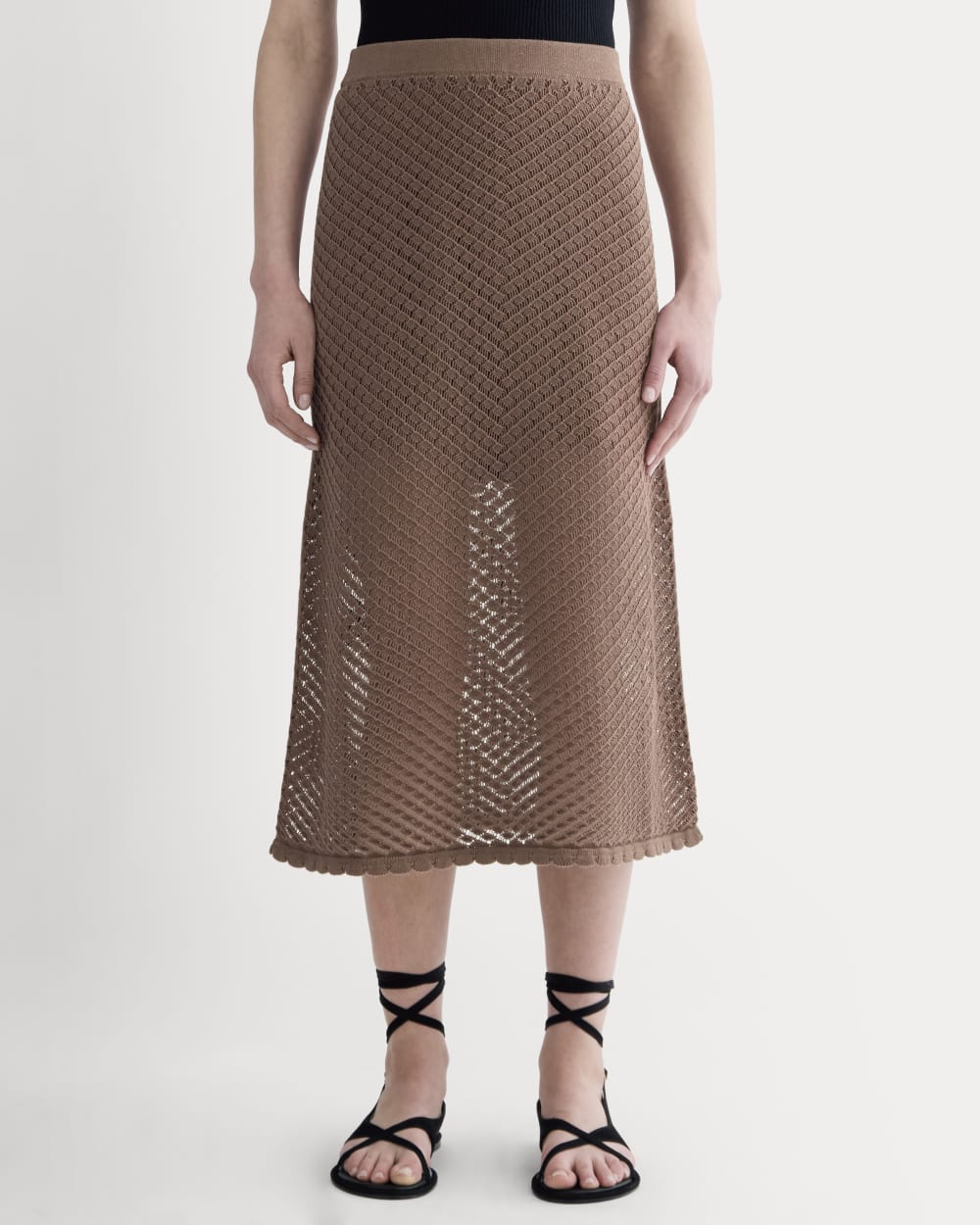The Lace Knit Skirt | Mocha – Everlane