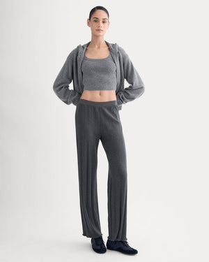 Lounge Rib Pant | Heathered Soot