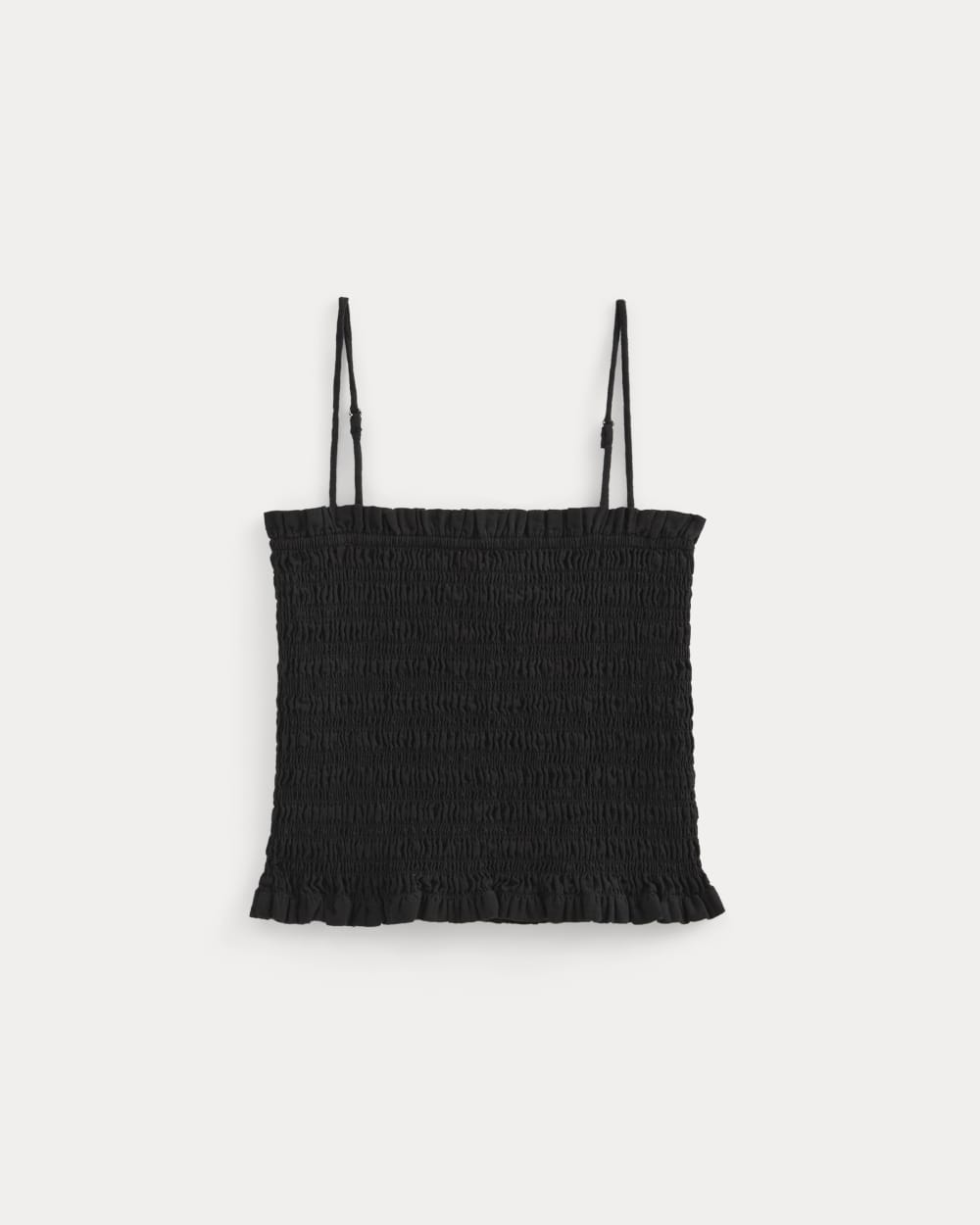 womens-gauze-smocked-cami-black | alt