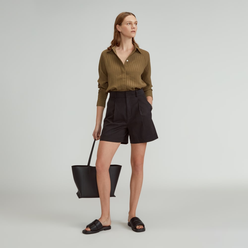 womens-tencel-way-high-drape-short-black | primary