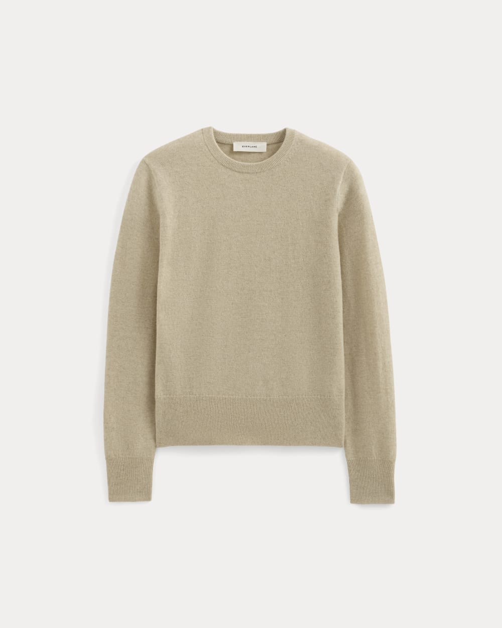 womens-cashmere-slim-crew-sweater-heather-light-camel | alt
