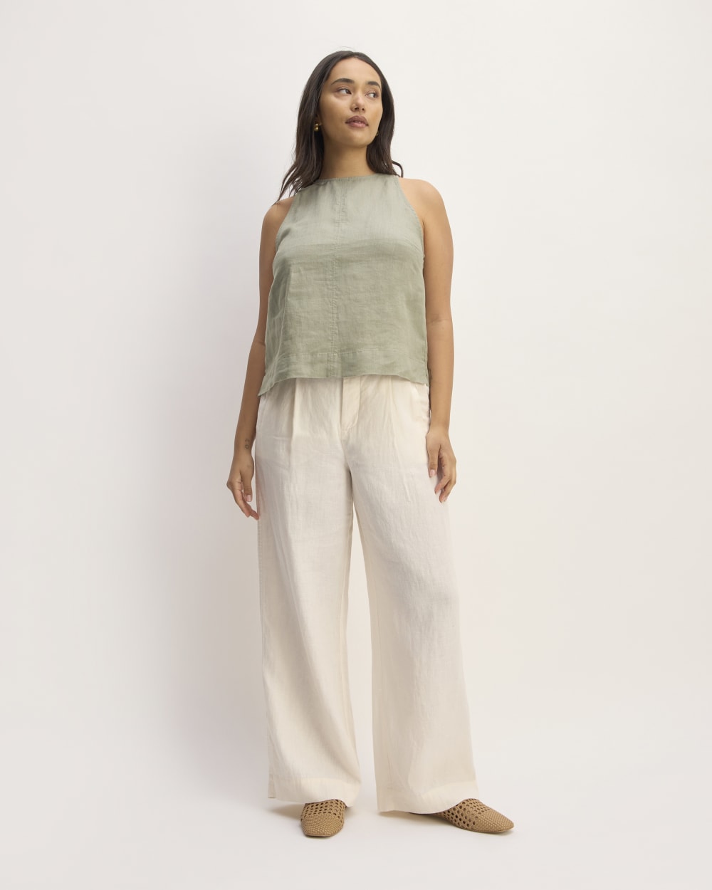womens-linen-high-neck-tank-sage-green