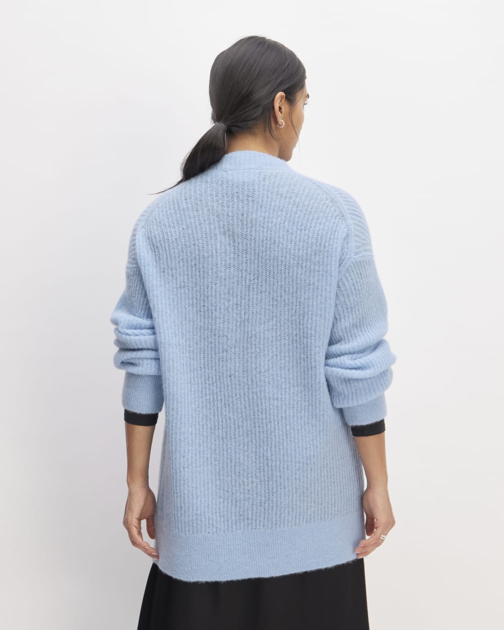 The Alpaca Oversized Cardigan | Chambray Blue – Everlane