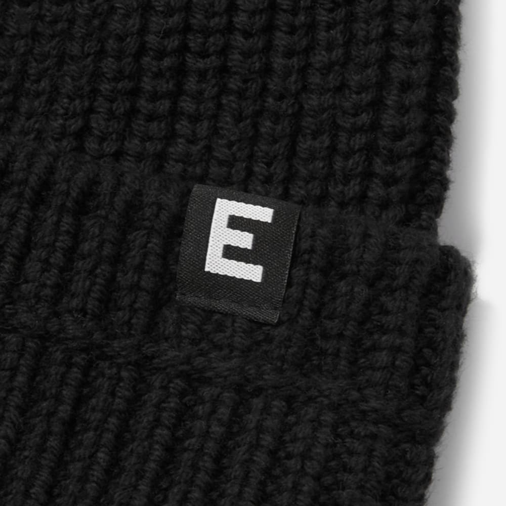 The Organic Cotton Chunky Beanie | Black – Everlane