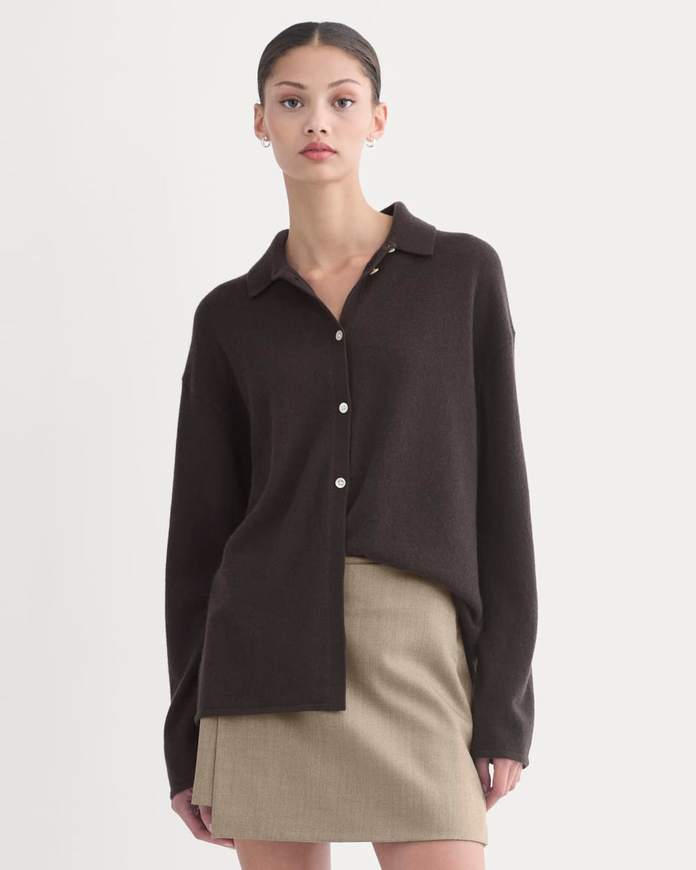 Cashmere Button-Up Shirt