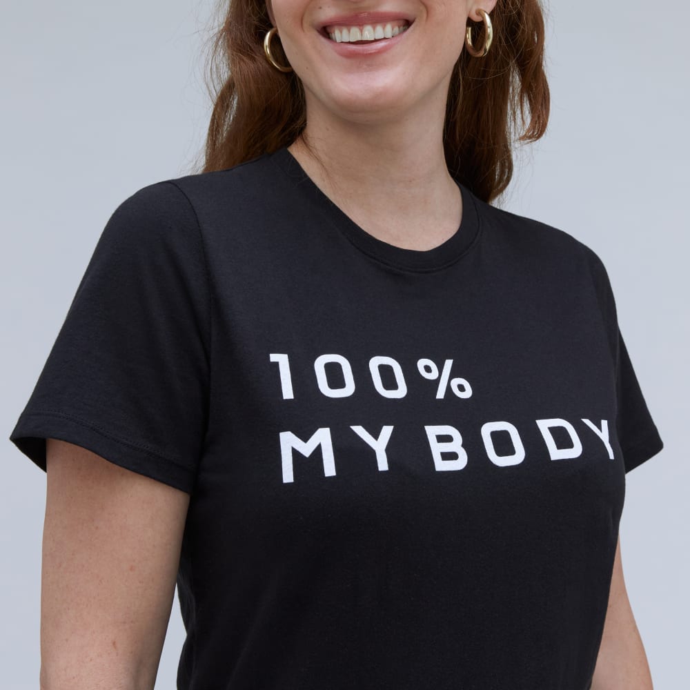 The 100% My Body Box-Cut Tee