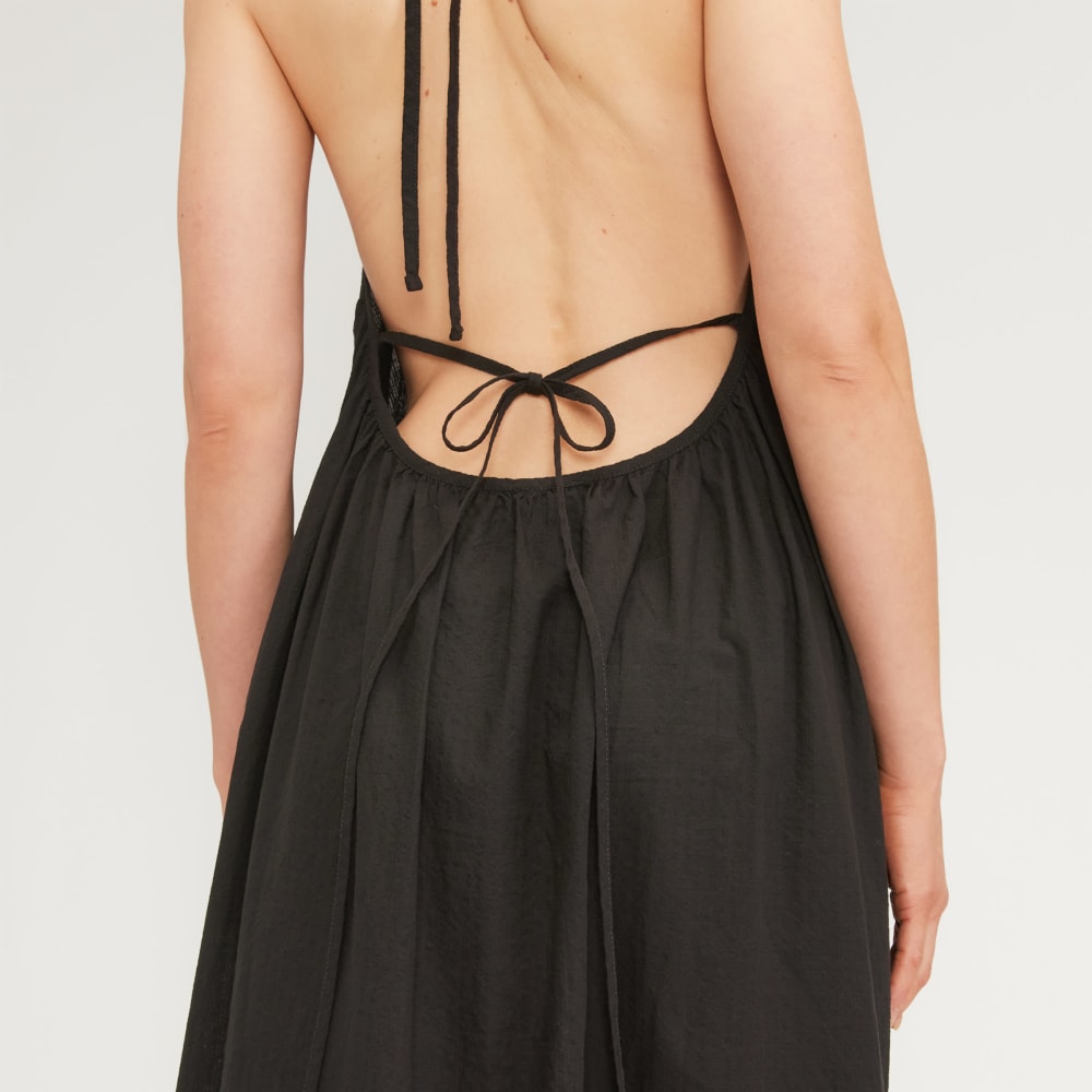 The Tie-Back Halter Dress | Black Everlane The Tie-Back Halter Dress | Black Everlane