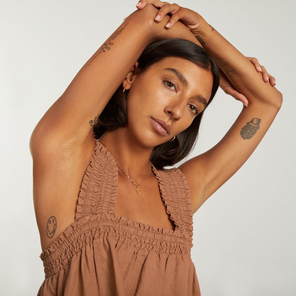 The Smocked Linen Dress | Tawny Brown Everlane The Smocked Linen Dress | Tawny Brown Everlane