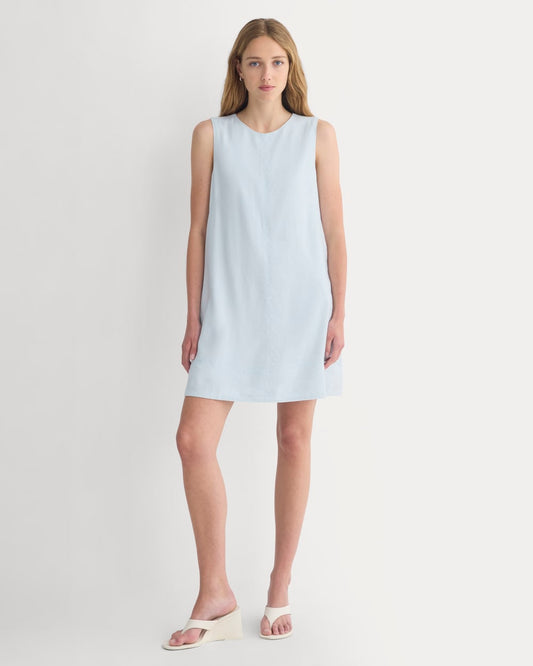 womens-shift-dress-in-stretch-linen-skywriting | primary